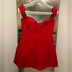 Runaway The Label Ebony Mini Dress in Red
